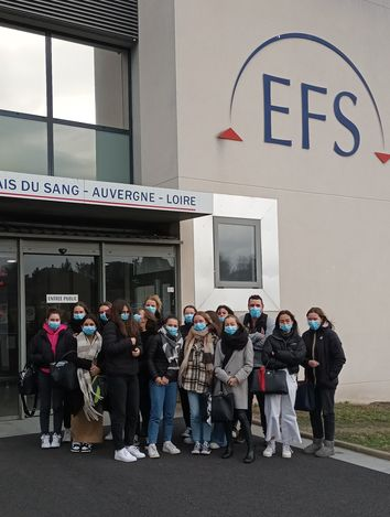 Visite EFS Seconde Option Santé Social Sainte-Thècle