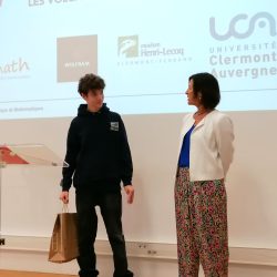 Remise des prix aux Olympiades de Mathématiques