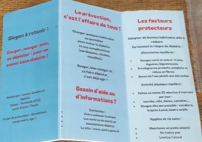 Exposition Diabète TST2S Sainte-Thècle