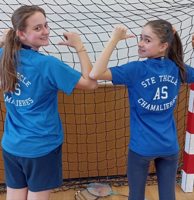 Finale Badminton en double AS Sainte-Thècle