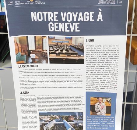 Exposition&nbsp;: Séjour pédagogique à Genève